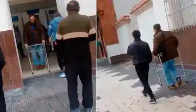 El video viral del hombre en el cajero: no era una simulación, padece Parkinson