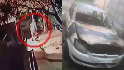 Un auto en llamas despertó a vecinos del barrio Siglo XX