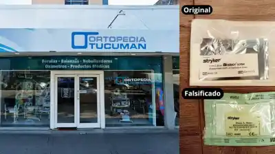 Hallazgo alarmante en una ortopedia de San Miguel de Tucumán: insumos sin registro y un implante falsificado
