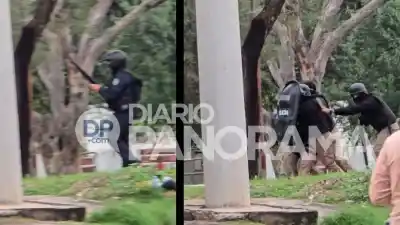 Un allanamiento por narcomenudeo desató una batalla campal en el barrio Agua Santa