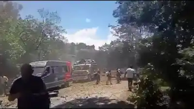 Atentado con bomba en Colombia: un artefacto explosivo cayó sobre un colectivo y dejó 10 muertos y 20 heridos