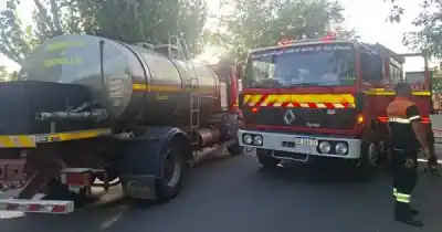 Incendio en Guaymallén: cuatro personas escaparon por el techo y fueron hospitalizadas