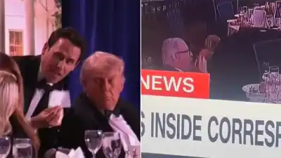 Evacuaron a Trump por un tiroteo en la cena de corresponsales: el hombre que siguió comiendo se volvió viral