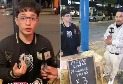 Estudiante de 16 años vende pizzas en San Miguel de Tucumán para ayudar a su familia