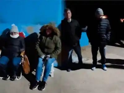 Con -3° de sensación térmica, vecinos hacían fila desde la madrugada: lo que buscaban desesperadamente