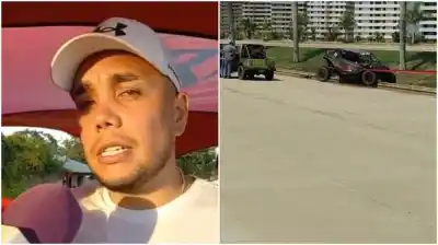Estaba listo para largar en el rally cuando un desconocido se acercó y le disparó