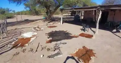 Se escondieron en el desierto lavallino: cazaban animales para sobrevivir y así los atraparon