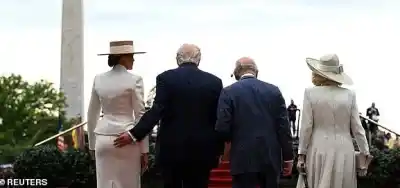 El gesto de Trump hacia Melania que robó toda la atención en la visita de Carlos III