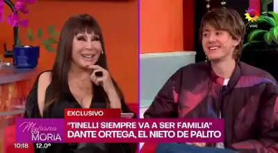 Dante Ortega visitó a Moria Casán y lanzó una frase que ella no dejó pasar: “Vamos por detrás”