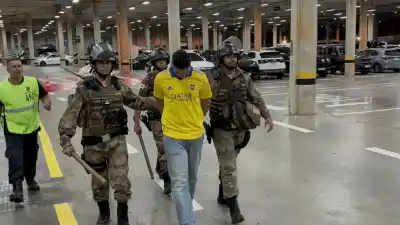 Detuvieron a un hincha de Boca en Brasil: el gesto que captaron las cámaras y que podría costarle la cárcel