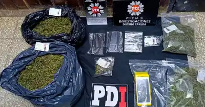 Allanamientos en Casilda: encontraron marihuana, un posnet y una moto sin papeles