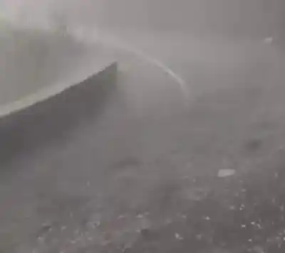 VIDEO| Lluvia y Granizo en la Ruta 307 sorprendió a los conductores