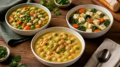 Con el frío llegaron las sopas: 3 recetas con proteína vegetal para una cena liviana