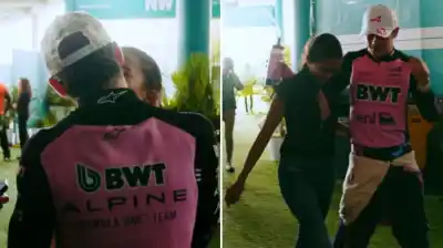 Alpine confirmó el romance de Colapinto con un beso que nadie esperaba