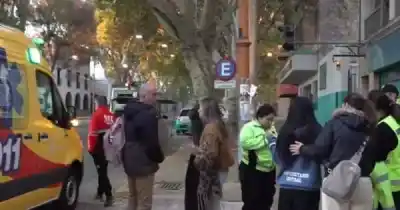 Cruzaba la calle para ir al colegio y un auto la atropelló: el conductor tenía algo irregular