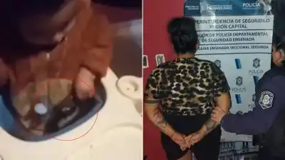Subió un video a Instagram y lo que se ve la dejó presa: su bebé juega con un arma