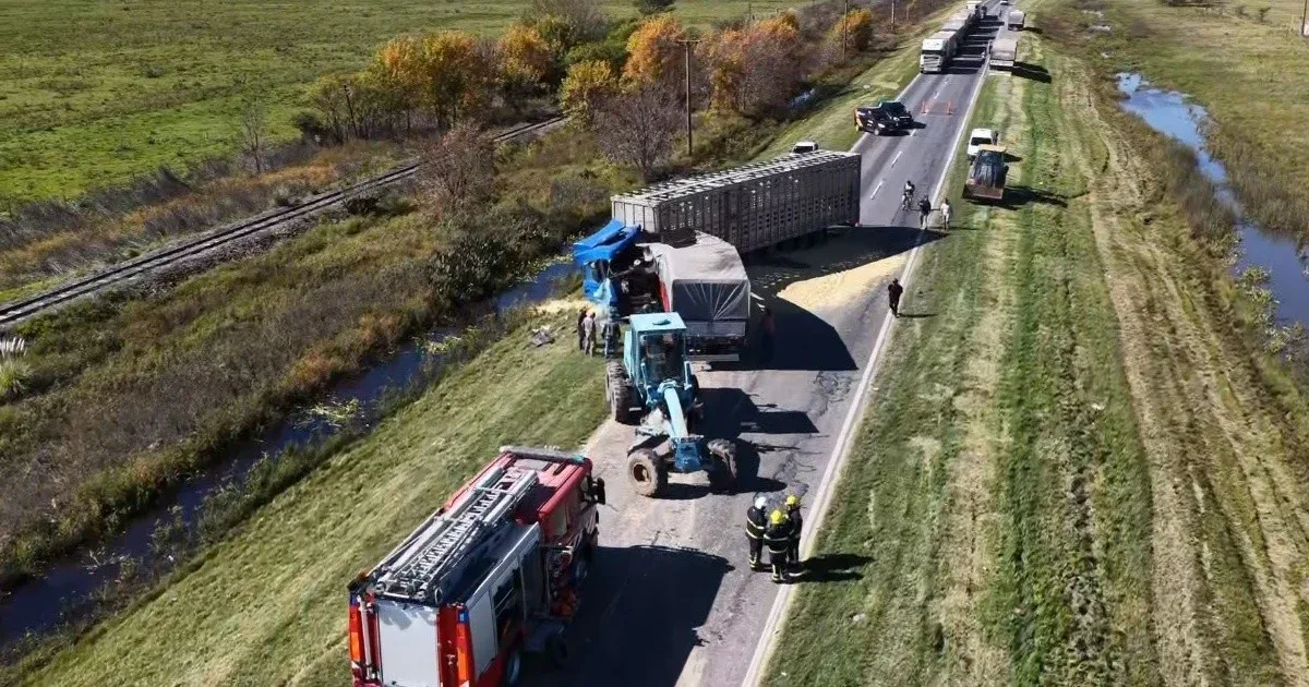 Un camionero quedó atrapado y el caos se apoderó de la ruta 34: los ...