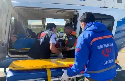 Directora de escuela rural cayó de un caballo y tuvo que ser rescatada en helicóptero