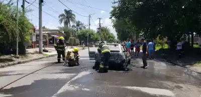 Monterizo salvó su vida este fin de semana al incendiarse su automóvil