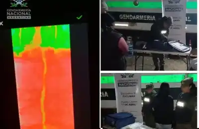 Viajaba con una valija sospechosa: lo que detectó el escáner en el micro dejó helados a los gendarmes