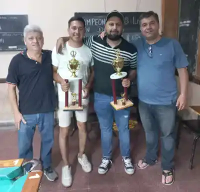 Gerardo Betura y Facundo González “Campeones de Billar de Dupla” en Monteros