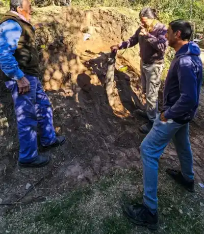 Desmoronamiento revela un esqueleto de más de 1.700 años en Catamarca