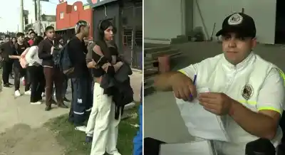 Llegaron desde las 2 de la madrugada: la desesperante fila de 10 cuadras para un empleo en una carnicería
