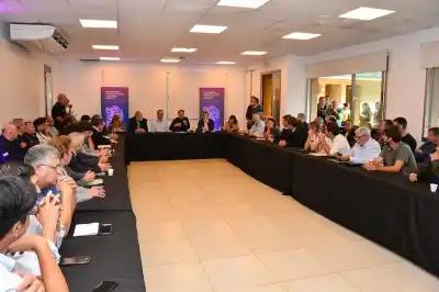 Gabriel Katopodis supervisó una obra clave contra inundaciones en San Antonio de Areco