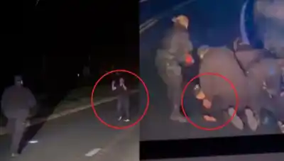 Caminaba por la ruta haciendo zigzag, lo redujeron cuatro policías y minutos después murió