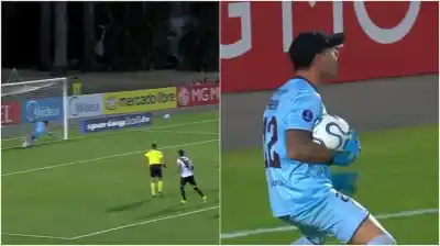 Su remate fue al medio, pero el arquero lo festejó como un gol: la atajada que dejó helado a River