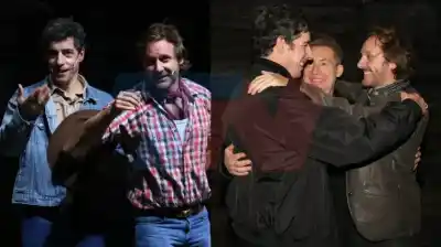Benjamín Vicuña y Esteban Lamothe suben al escenario: lo que pasó en el estreno de “Secreto en la montaña”