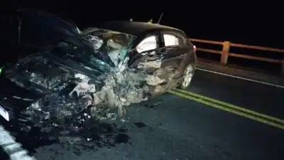 Fatal accidente en Monteros: Dos autos chocaron de frente en el Río Pueblo Viejo