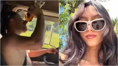 Un camionero fue filmado tomando alcohol al volante y lo que pasó después es devastador
