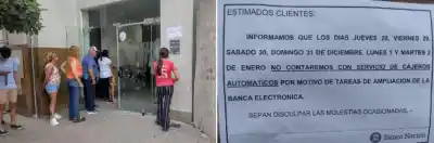 Cajeros del Banco Nación de Monteros estarán fuera de servicio hasta el próximo martes
