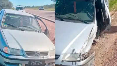 Choque en la Ruta 34: el conductor de un auto debió ser derivado de urgencia a otro hospital
