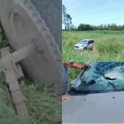 Dos heridos en la ruta 38 al desprenderse un carro