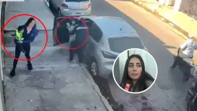 Volvía de hacer compras con su bebé y una niña cuando tres delincuentes la encerraron contra el auto