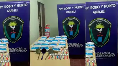Robaron un jardín de infantes y una casa en Quimilí: lo recuperado sorprendió a la policía