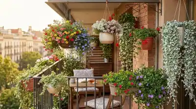 El efecto cascada que transforma cualquier balcón: estas 7 plantas lo logran en semanas