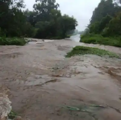 Sargento Moya: “Increíble crecida en el Badén de la Ruta Provincial 324”