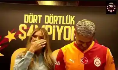 Caminó con Icardi por la pasarela del Galatasaray y no pudo contener las lágrimas: el video que emocionó a Turquía