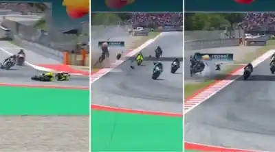 El momento exacto en que Álex Márquez voló por el aire: la impactante secuencia que paralizó MotoGP