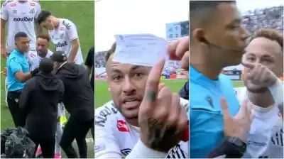 Error insólito en Brasil: el cuarto árbitro confundió a Neymar y lo sacó de la cancha