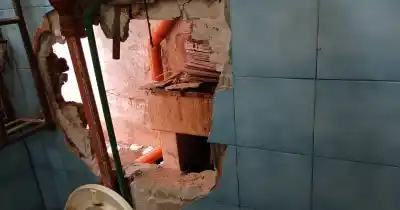 Abrieron un boquete en una joyería del microcentro, pero un ruido los hizo huir sin nada