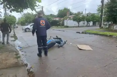 Choque en el Barrio Villa Nueva dejó a una mujer herida este fin de semana