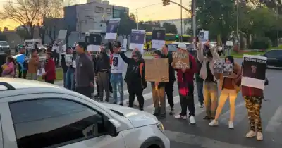 Marcha por Benjamín: repartieron volantes con la cara del sospechoso y pidieron justicia