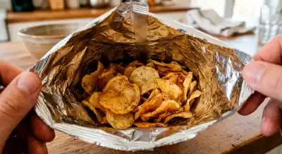 El secreto del interior metalizado de los paquetes de snacks que pocos conocen