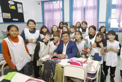 Visita sorpresa a una escuela de La Matanza y el mensaje que nadie esperaba