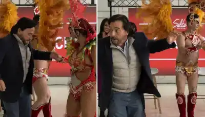 Samba en Salta: el insólito baile del gobernador al anunciar vuelos a Río