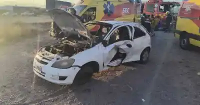 Se quedó dormida al volante y el vuelco en Luján dejó tres mujeres heridas